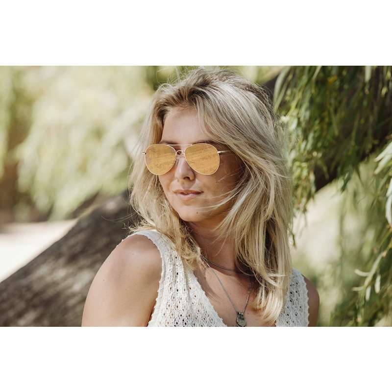 Aviator style solbriller - Guld spejl - Billede 4