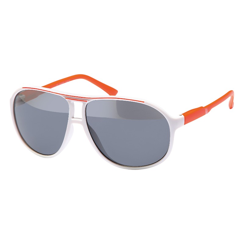 Matte orange og hvide Millionaire solbriller - Zandvoort | Mørke glas