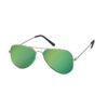 Aviator solbriller - Turquise-gul spejlglas