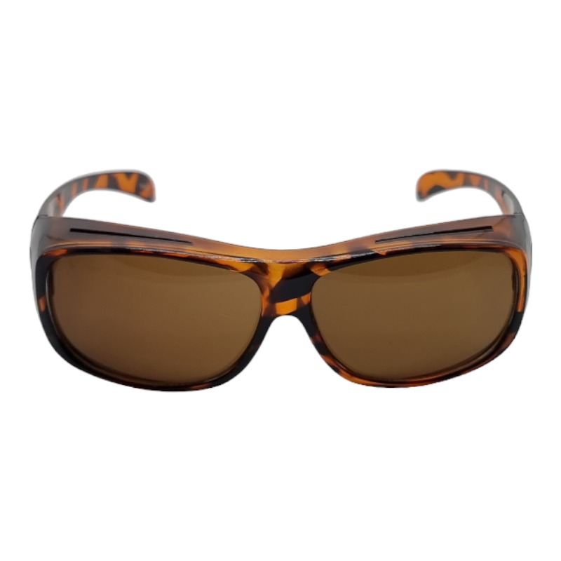 Brun turtle Fit-Over Solbriller - Brune glas - Sevilla - Billede 3