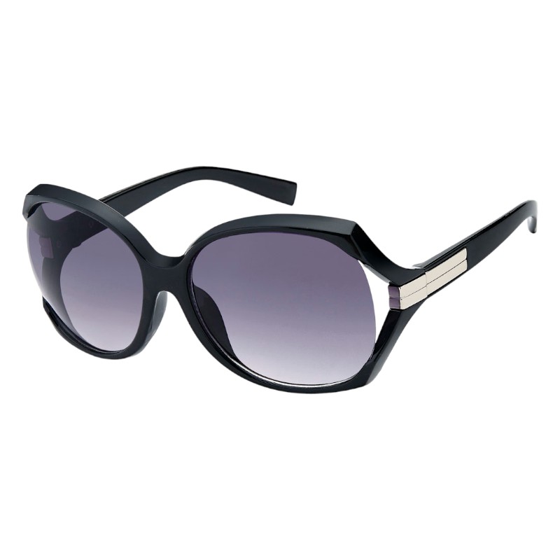 Sorte store dame solbriller - Addison | Mørke glas