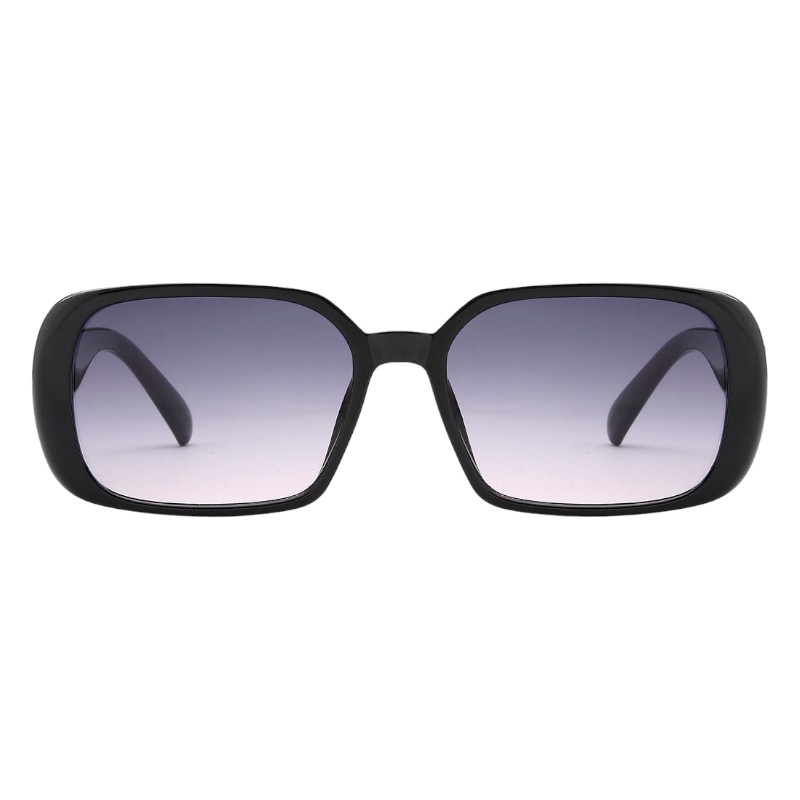 Alternative view of Smalle sorte solbriller - New York | Mørke fade glas